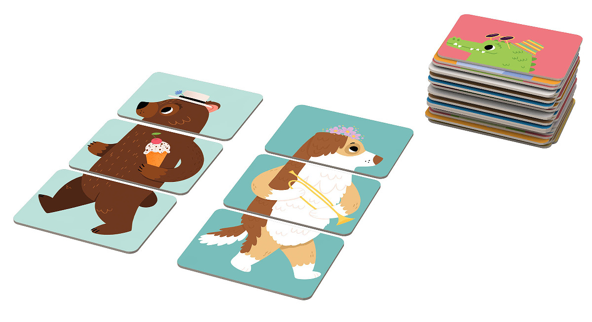 Grooosses Mix-Match-Spiel Lustige Tiere