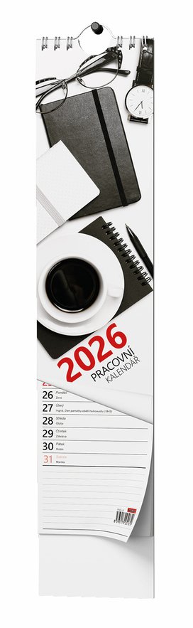 Pracovní kalendář 2026 kravata - nástěnný kalendář