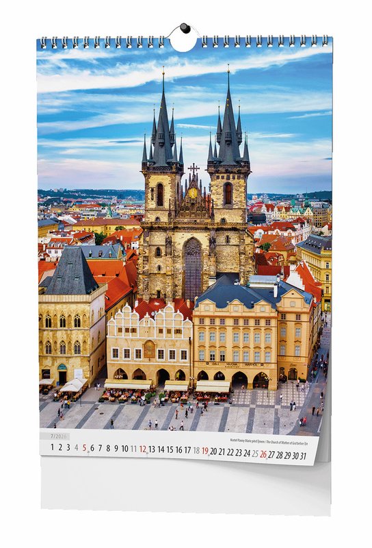 Praha 2026 - nástěnný kalendář