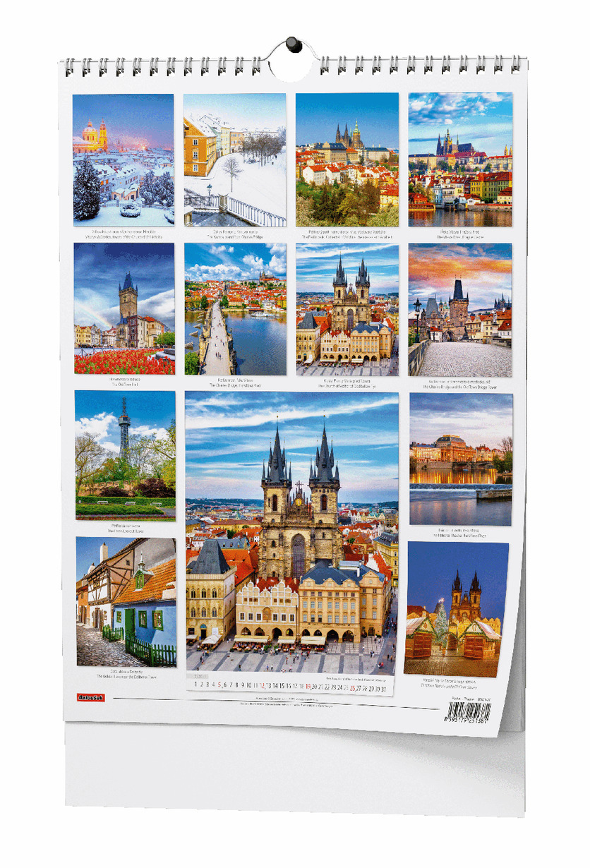 Praha 2026 - nástěnný kalendář