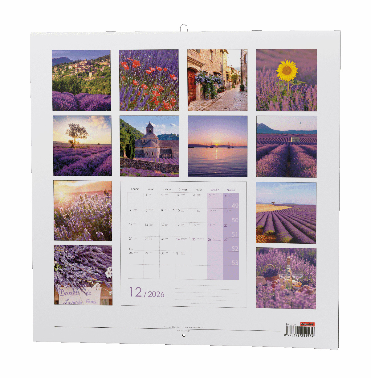 Provence 2026 - nástěnný kalendář
