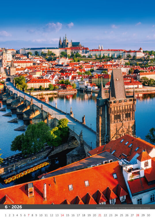 Praha 2026 - nástěnný kalendář