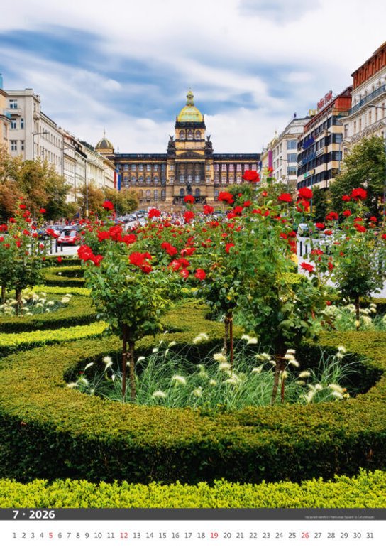 Praha 2026 - nástěnný kalendář