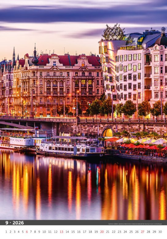 Praha 2026 - nástěnný kalendář