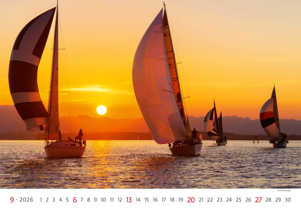 Sailing 2026 - nástěnný kaledář