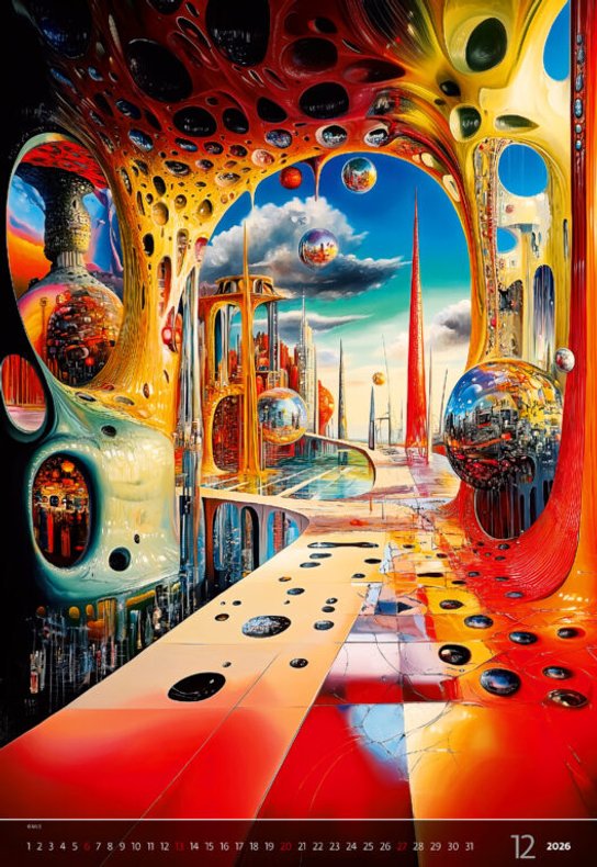 Surreal New Worlds 2026 - nástěnný kalendář