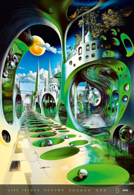 Surreal New Worlds 2026 - nástěnný kalendář