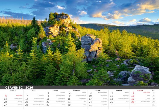 Šumava 2026 - nástěnný kalendář