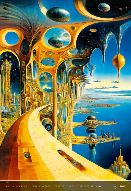 Surreal New Worlds 2026 - nástěnný kalendář