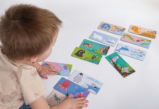 Grooosses Puzzle duo Wo die Tiere lebben