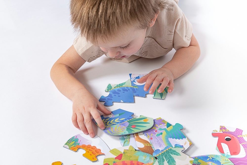 Grooosses Puzzle Dinosaurier