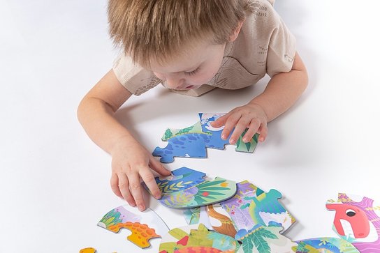 Grooosses Puzzle Dinosaurier