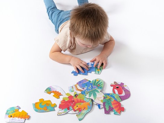 Grooosses Puzzle Dinosaurier