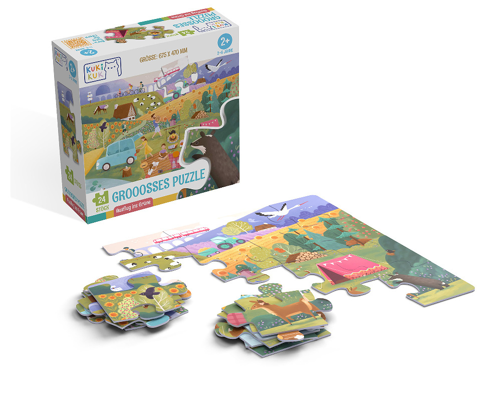 Grooosses Puzzle Ausflug ins Grüne