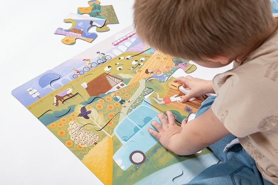 Grooosses Puzzle Ausflug ins Grüne