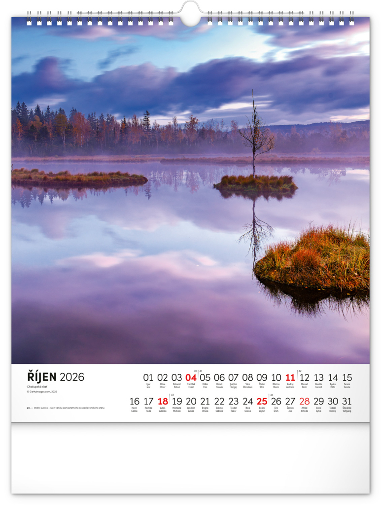Šumava 2026 - nástěnný kalendář