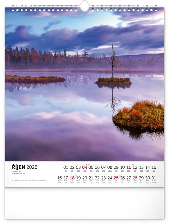 Šumava 2026 - nástěnný kalendář