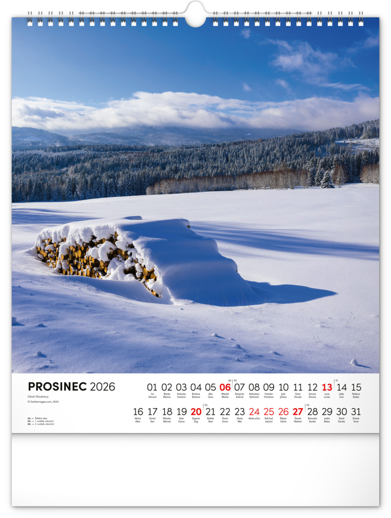 Šumava 2026 - nástěnný kalendář