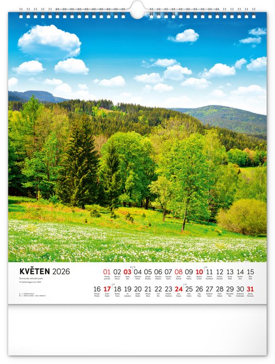 Šumava 2026 - nástěnný kalendář