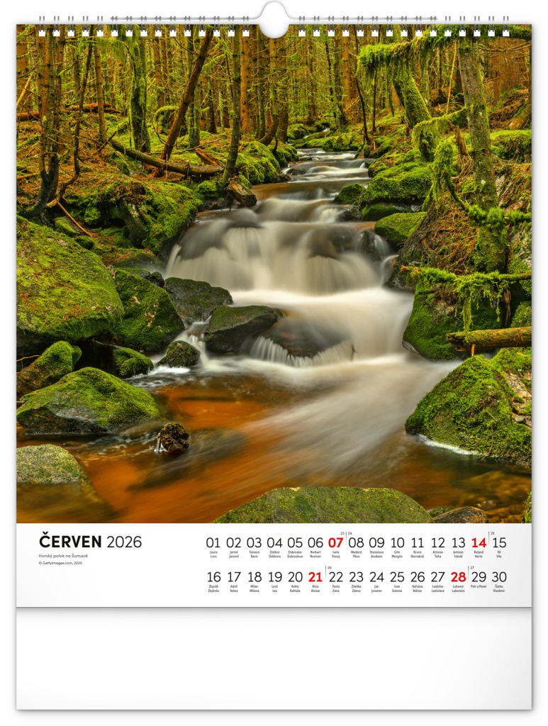 Šumava 2026 - nástěnný kalendář