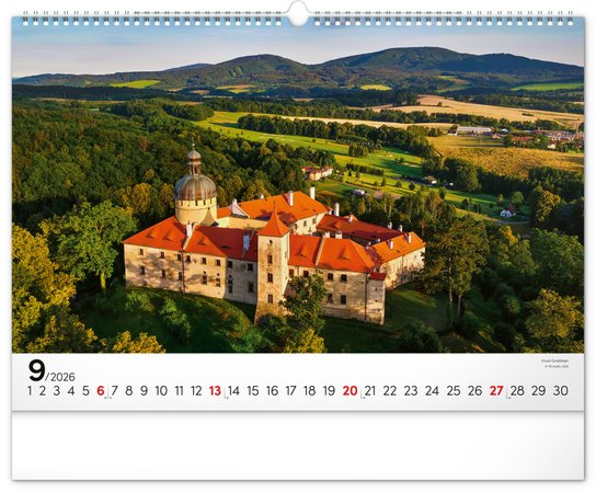 Panoramata Česka 2026 - nástěnný kalendář