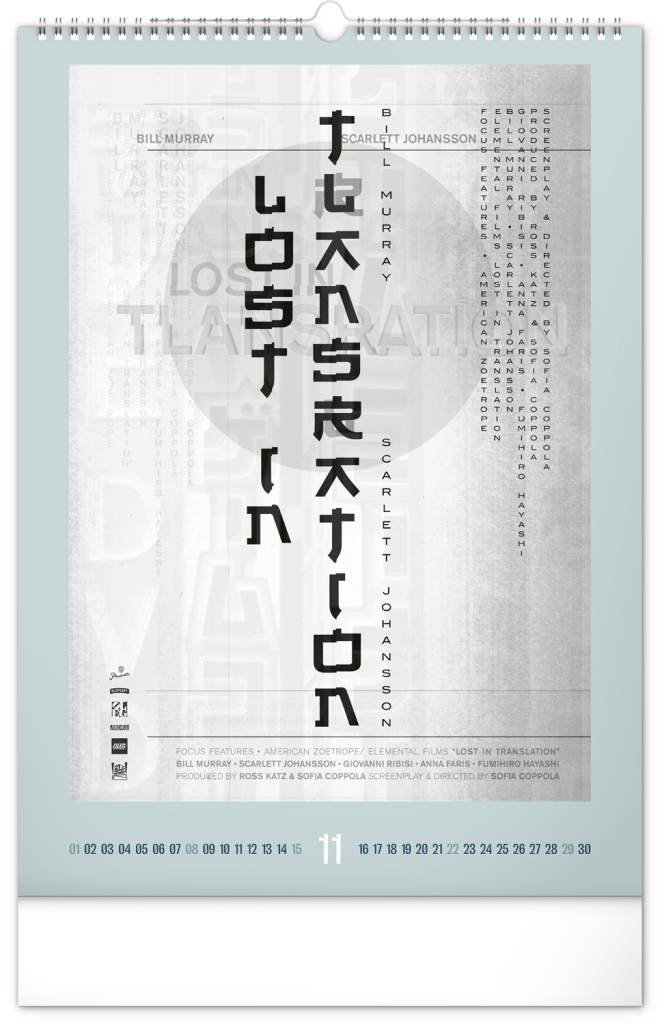 Alternative Movie Posters 2026 - nástěnný kalendář