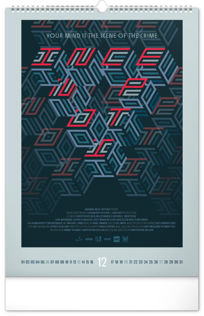 Alternative Movie Posters 2026 - nástěnný kalendář