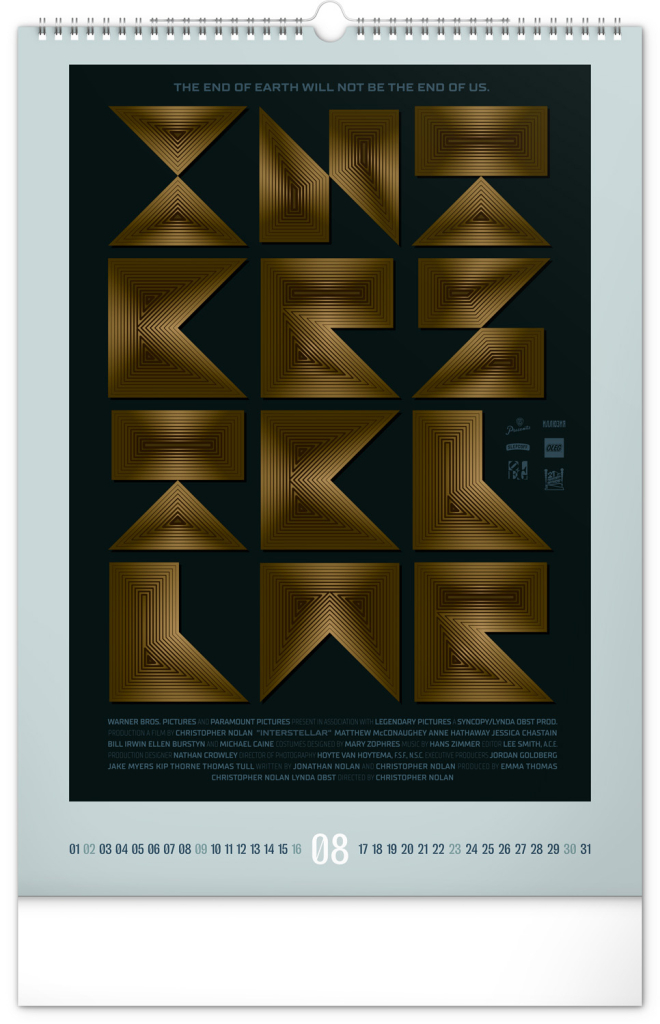 Alternative Movie Posters 2026 - nástěnný kalendář