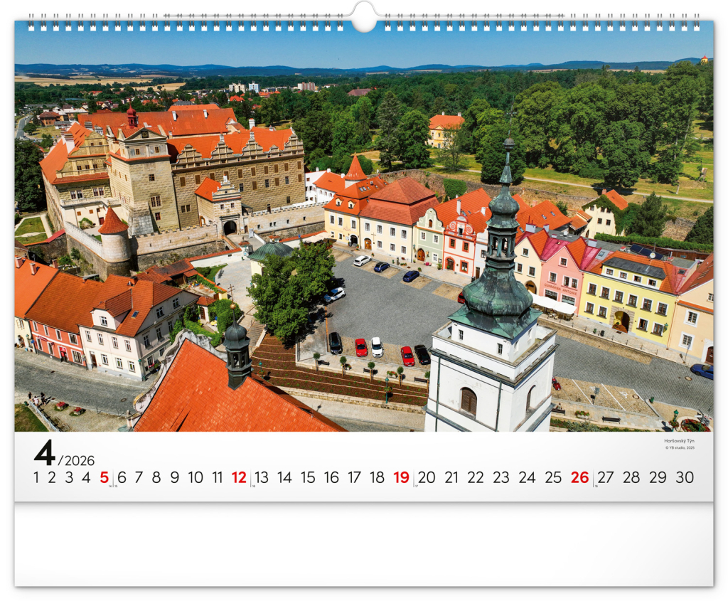 Panoramata Česka 2026 - nástěnný kalendář