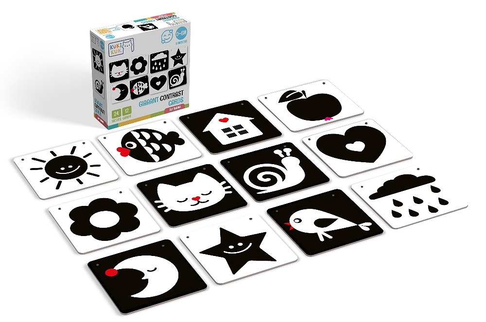 Giaaant Contrast Cards For babies