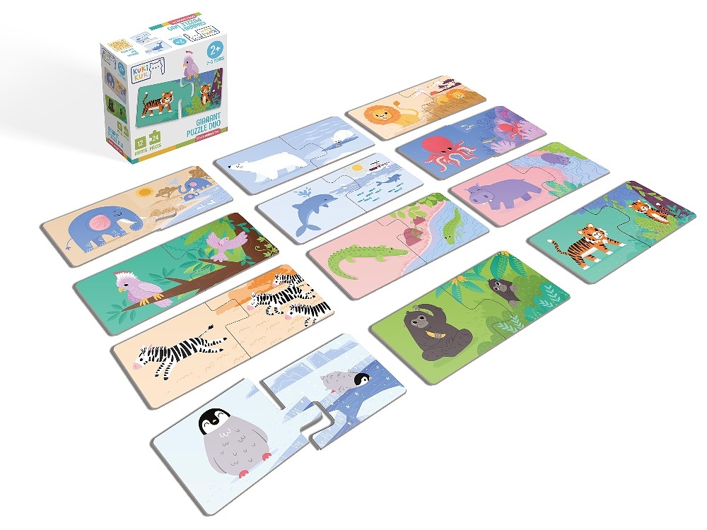 Giaaant Puzzle Duo Where animals live