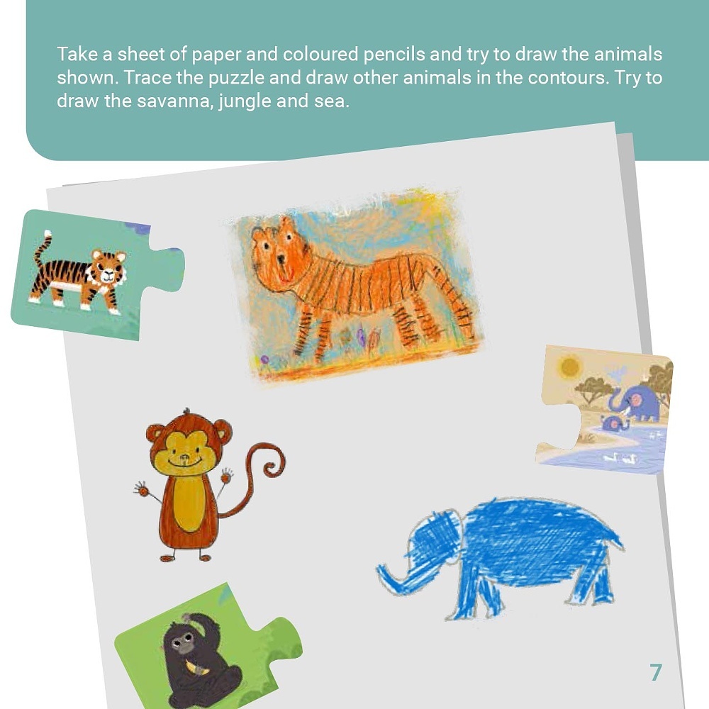 Giaaant Puzzle Duo Where animals live
