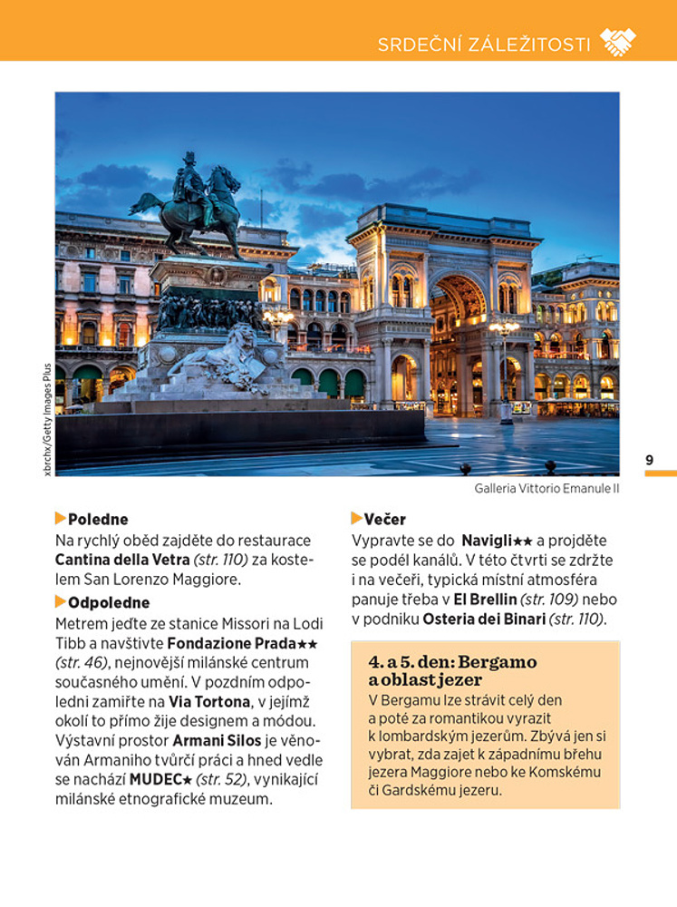 Milán, Bergamo a jezera Víkend