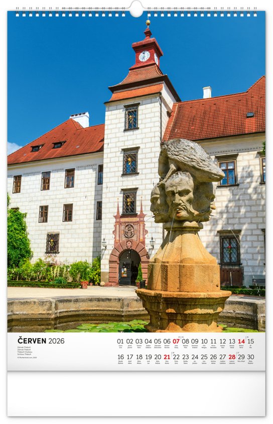 Hrady a zámky 2026 - nástěnný kalendář