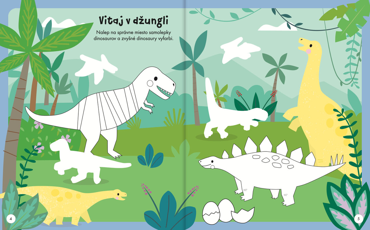 Moje báječné dinosaury Kniha samolepkových aktivít