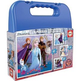Puzzle v kufříku Ledové království 2