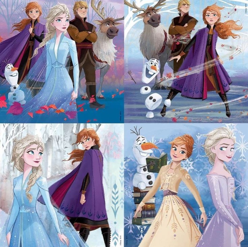 Puzzle v kufříku Ledové království 2