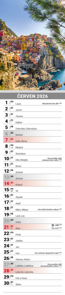 Příroda 2026 - nástěnný kalendář, kravata