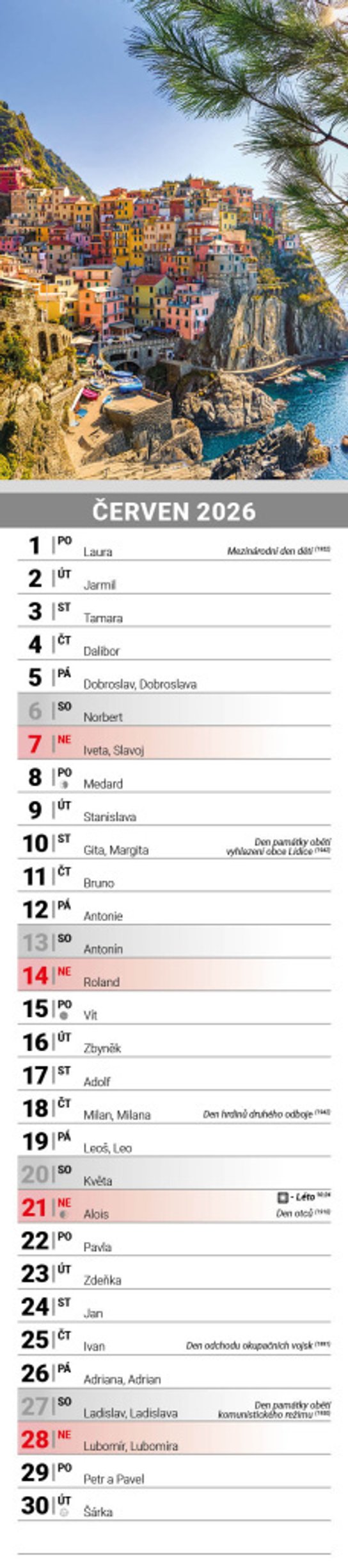 Příroda 2026 - nástěnný kalendář, kravata