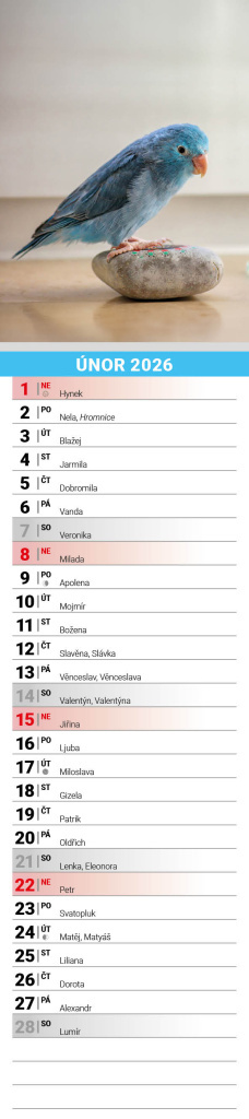 Mazlíčci 2026 - nástěnný kalendář, kravata