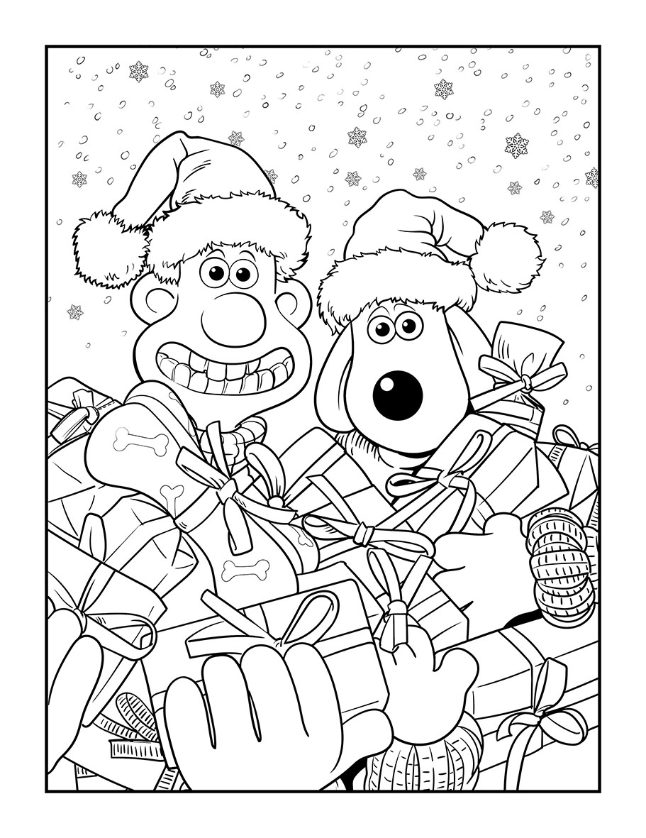 Wallace a Gromit – oficiální omalovánky