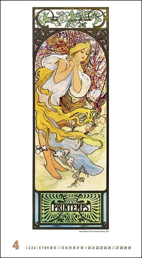 Alfons Mucha 2026 - nástěnný kalendář