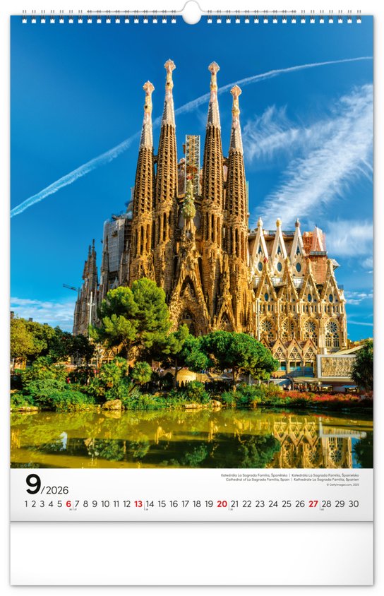 Světové monumenty 2026 - nástěnný kalendář