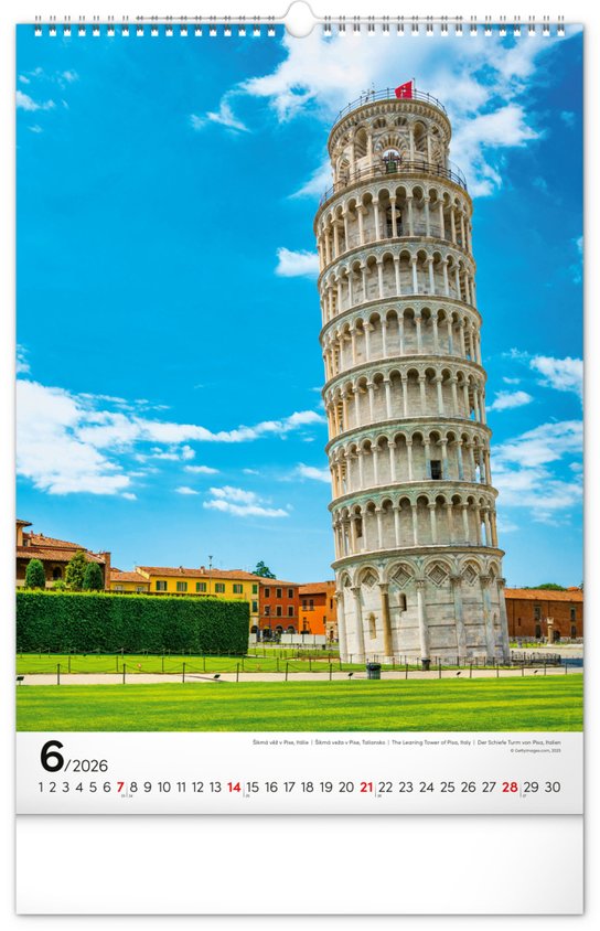 Světové monumenty 2026 - nástěnný kalendář