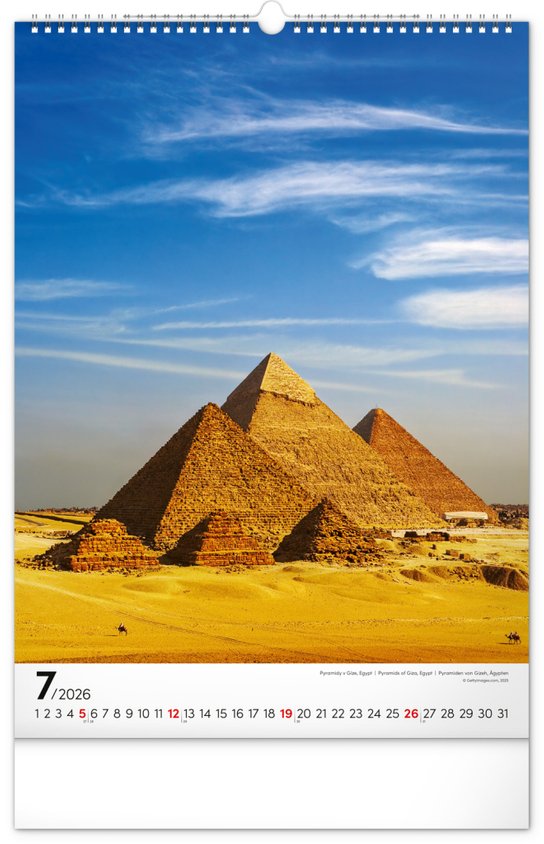 Světové monumenty 2026 - nástěnný kalendář