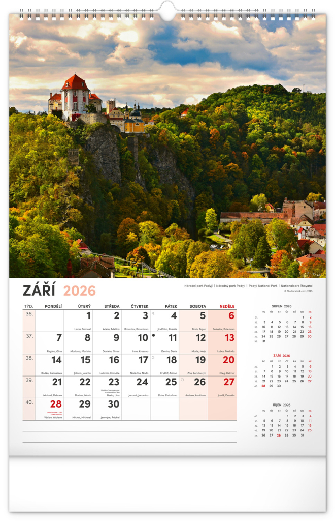 Má vlast 2026 - nástěnný kalendář