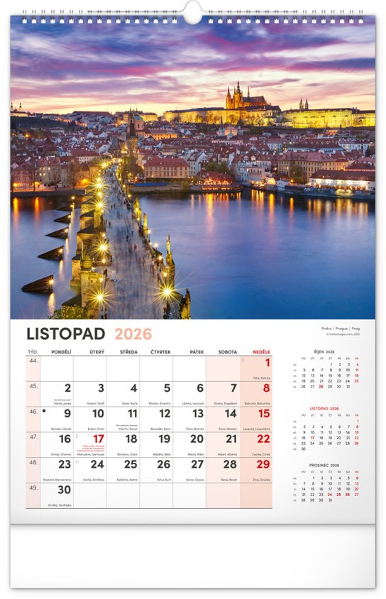 Má vlast 2026 - nástěnný kalendář