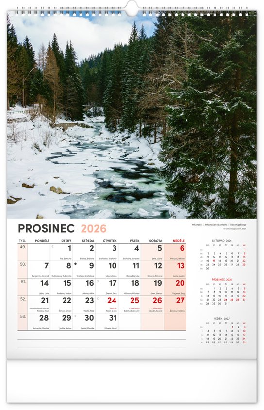 Má vlast 2026 - nástěnný kalendář