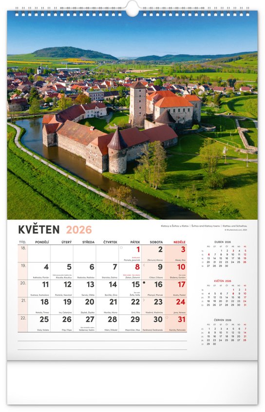 Má vlast 2026 - nástěnný kalendář