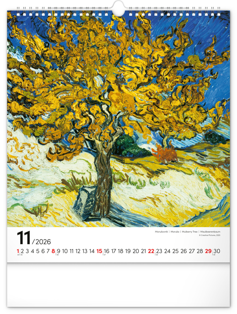 Vincent van Gogh 2026 - nástěnný kalendář